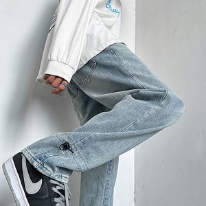 2025春新款牛仔裤男女水洗复古宽松直筒牛仔裤 K206 P55图片