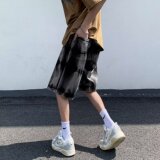 2025夏季新款潮流扎染男士牛仔短裤DK6675P45，男装牛仔裤，星座1108-1