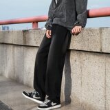 2025新款渐变直筒牛仔裤男宽松高街水洗阔腿老爹长裤K1081P40，男装牛仔裤，星座1108-1