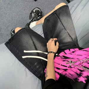 2025夏季新款男士直筒牛仔短裤休闲中裤DK6666P40