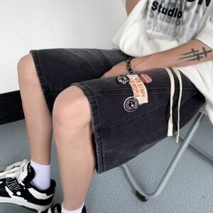 2025夏季新款男士直筒牛仔短裤 DK3115 P45图片