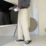 2025新款高腰显瘦休闲宽松直筒垂坠感西装裤九分裤K09P35，男装西服套装，星座1108-1