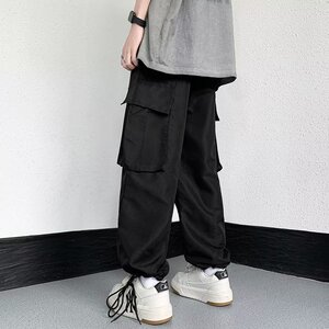 2025夏季新款男士薄款休闲裤宽松工装裤运动宽松裤 K41 P40图片