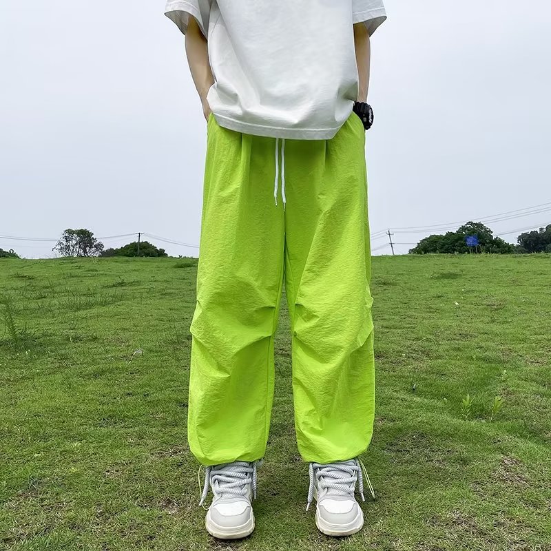 2025夏薄款速干时尚阔腿伞兵裤男降落伞裤子K81P40,男装休闲裤,星座1108-1