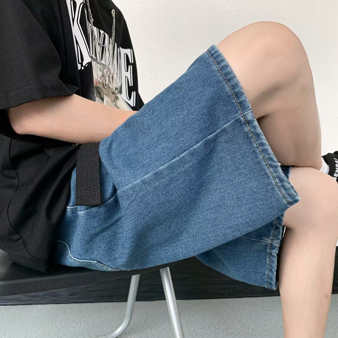 2025夏季新款男士休闲牛仔短裤五分裤中裤DK05P40，男装牛仔裤，星座1108-1