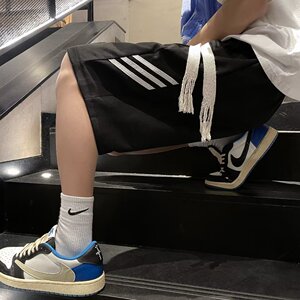 2025夏季男士免烫麂皮绒宽松直筒休闲短裤  DK5514 P30图片