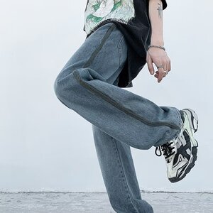 2025夏季新款男士休闲宽松直筒牛仔裤 K1603 P45图片