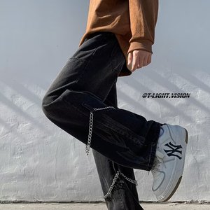 2025新款美式工装裤男美式街头欧美hiphop炸街裤子 K1377 P50图片