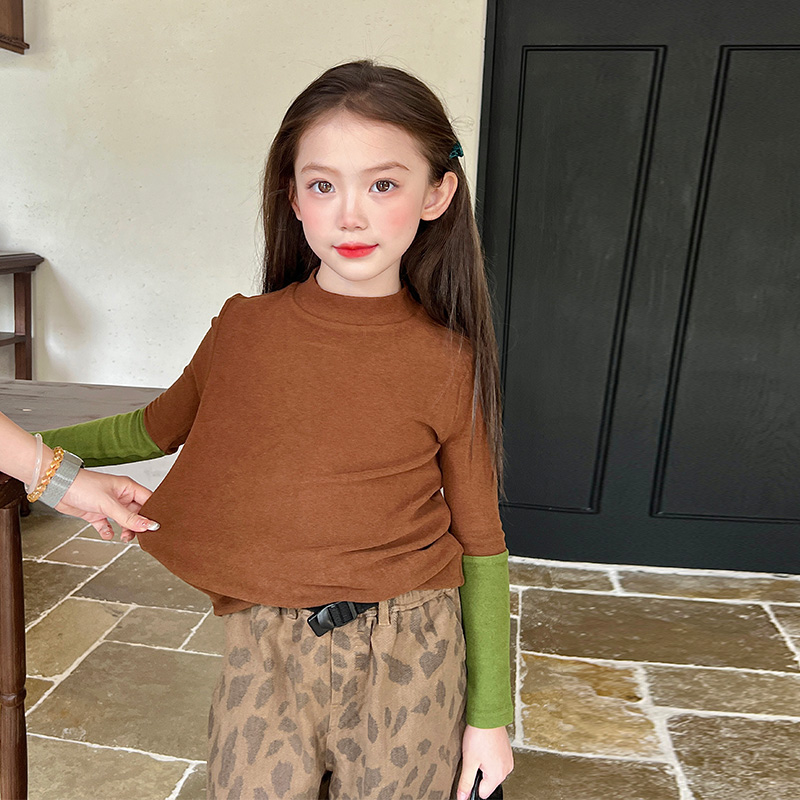 栀了成长记女童针织打底衫