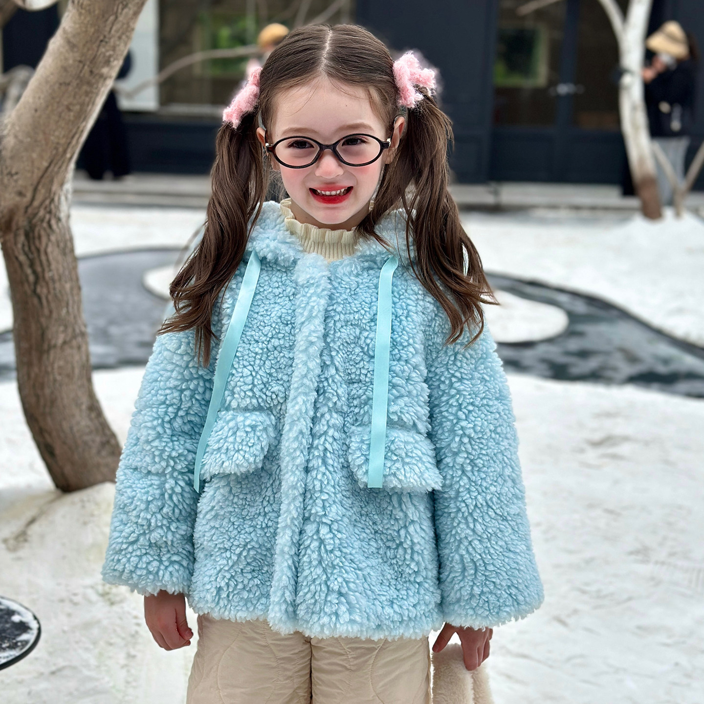 栀了成长记女童装韩版宽松夹棉上衣2025冬季儿童百搭毛绒连帽外套,童装/婴儿装/亲子装,普通外套,淘宝优惠券,粉丝福利购,淘宝优惠卷