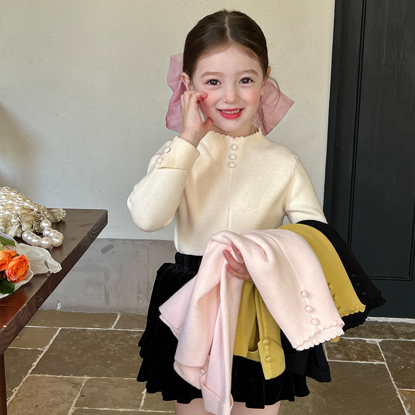 栀了成长记女童打底衫