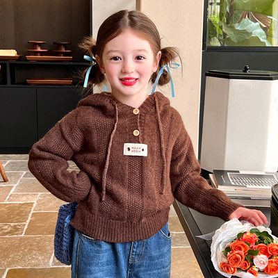 栀了成长记女童百搭毛衣