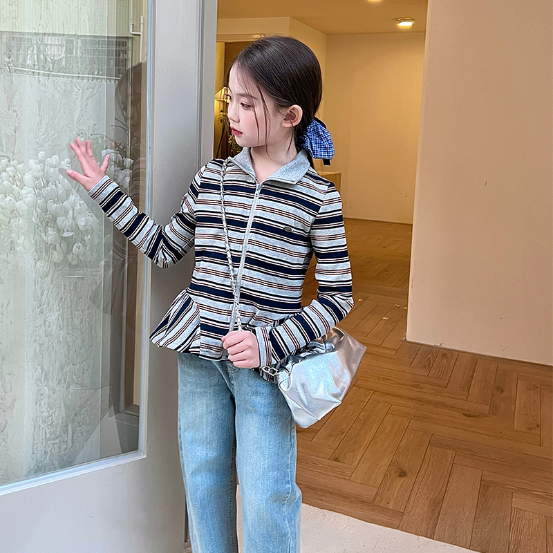 栀了成长记女童薄款春装外套