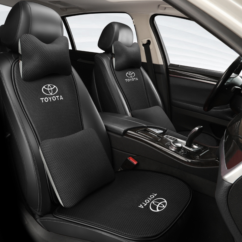 丰田卡罗拉汽车坐垫四季通用高端透气夏季冰丝凉垫新款网布座椅套