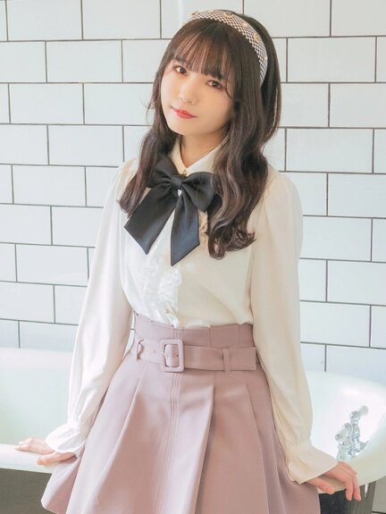 日系甜美单排长袖衬衫