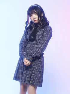小回2023春季新款ANK日系修身显瘦格子女士外套裤裙学生长袖