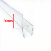 密封条 挡水软边宽20mm防水条 阻水条 10mm玻璃用 h型挡水条