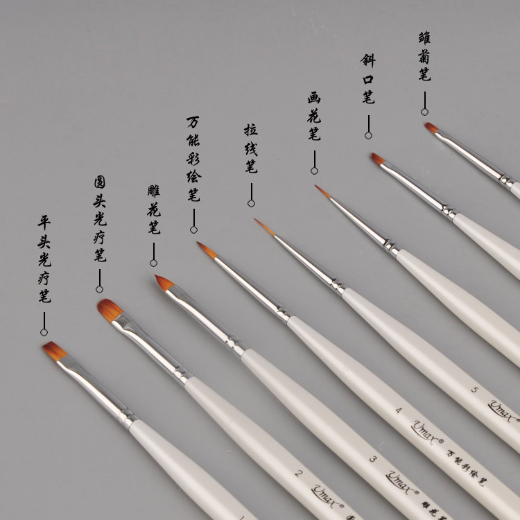 美甲笔刷套装万能光疗彩绘拉线勾线画花晕染渐变雏菊专业工具刷子