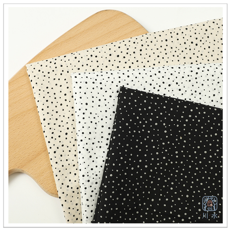 进口全棉婴儿浴巾不规则波点布料