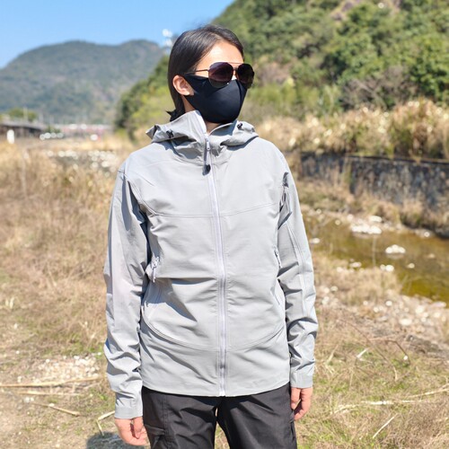 台州鸟hoody连帽防风软壳冲锋衣