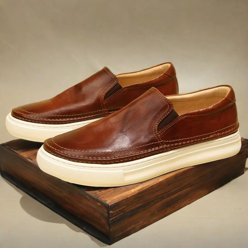 乐福鞋新款欧洲站水洗马皮男鞋复古做旧夏季真皮透气软底一脚蹬男,流行男鞋,乐福鞋（豆豆鞋）,淘宝优惠券,粉丝福利购,淘宝优惠卷