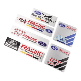 适用福特FORD车贴新蒙迪欧翼虎福克斯ST改装 饰贴 金属贴标RS铝标装