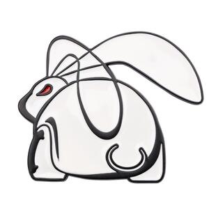 适用于大众汽车高尔夫MTM车标金属兔子奥迪GTI兔子车贴装 饰尾标贴