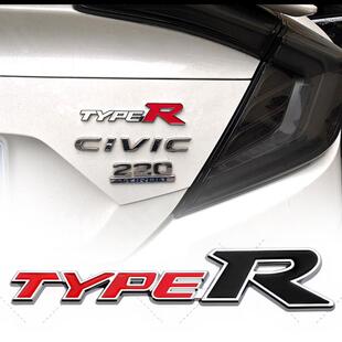 适用于本田改装金属标中网贴TYPER车标思域飞度凌派思铂睿XRV缤智