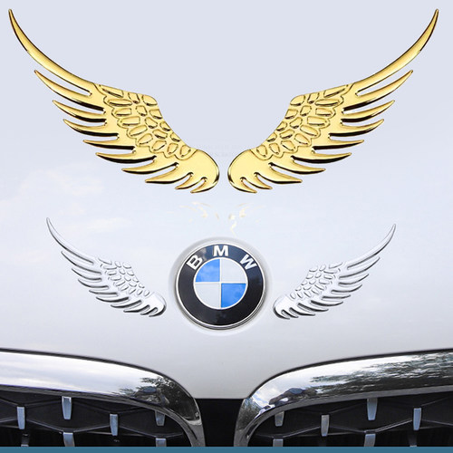 老鹰翅膀纯金属汽车尾标贴