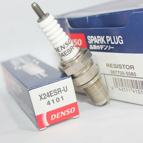 电装火花塞X24ESR-U适用铁马沙都400 750劲豹天剑王D8EA T2197