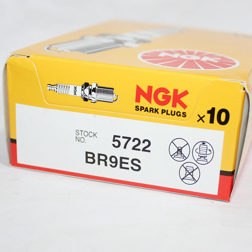 NGK火花塞BR9ES动力伞NSR250/TZR250/RGV250/P3/P2/TZR125/TZM150