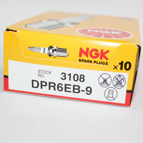 NGK火花塞 DPR6EB-9 3108适用雅马哈四冲程船外机9.9/20/25/60匹