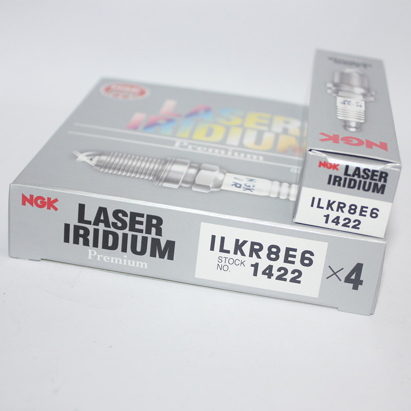 NGK铱铂金火花塞ILKR8E6适用三菱10代EVO MINI N14 N18 升级
