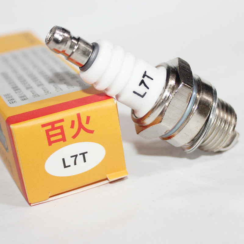 百火火花塞L7T适用油锯割草机二冲程BM6A点火器RCJ7Y汽油锯BPMR7A