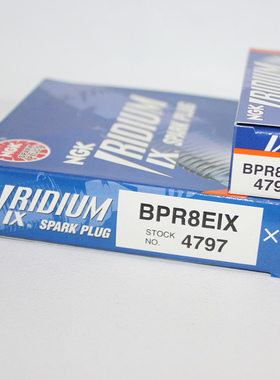 NGK铱金火花塞BPR8EIX适用TZR250/P3/P2/B8ES/BP8ES动力伞三角翼