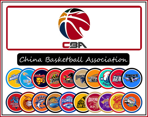 CBA全队徽胸章徽章冰箱贴马口铁