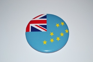 文化周边 图瓦卢 国旗徽章胸章胸针冰箱贴 可定制贴纸墙贴卡贴