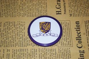 文化周边 世界名校校徽 香港中文大学 徽章胸章冰箱贴 可做成贴纸