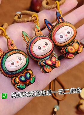 兜兜｜爱心彩虹木布布 创意工艺品摆件