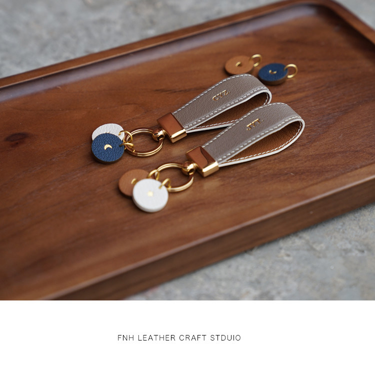 H家法羊手工定制真皮车钥匙扣情侣闺蜜礼物ins|msdalam kategori perabot kediaman, Aksesori perabot, kulit - dari Buy2taobao.com untuk memberikan perkhidmatan ejen Taobao profesional membeli