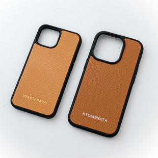 法国山羊皮 多色iPhone15ProMax刻字FNR私人手工16promax手机壳新款iphone16套16pro高级感个性定制