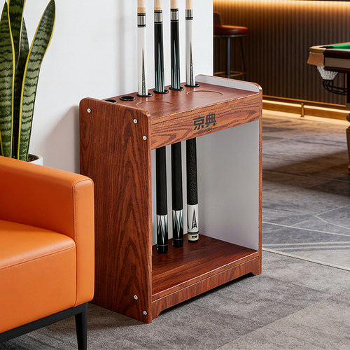 台球厅6孔落地加厚球杆架商用