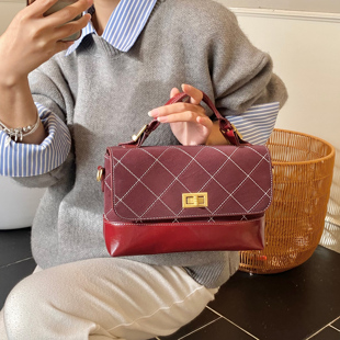 EUNICE 轻奢小众单肩斜挎手提小方包 EXQUISITE高级感复古包包女款