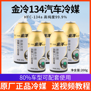 正品 雪种氟利昂堵漏 金冷冷媒R134a制冷剂液汽车空调加氟工具套装