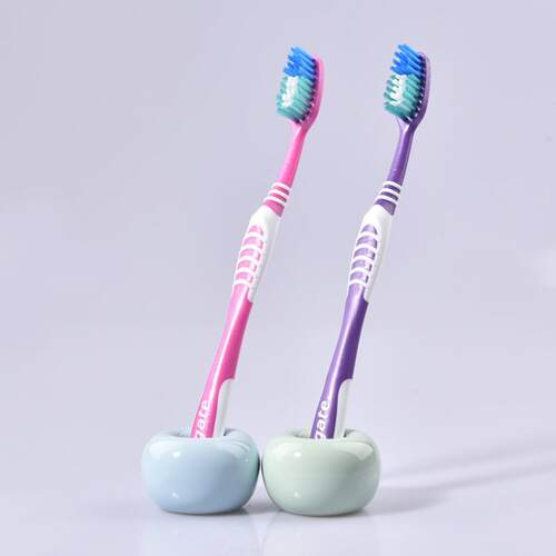 高露洁【6支装】超洁净牙刷硬毛正品中毛6支装套装成人家庭装