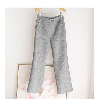 百搭款气质通勤OL加厚直筒裤