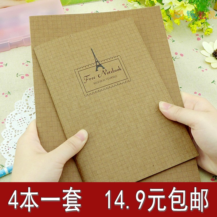 纸老虎牛皮小方格数学几何涂鸦本图片