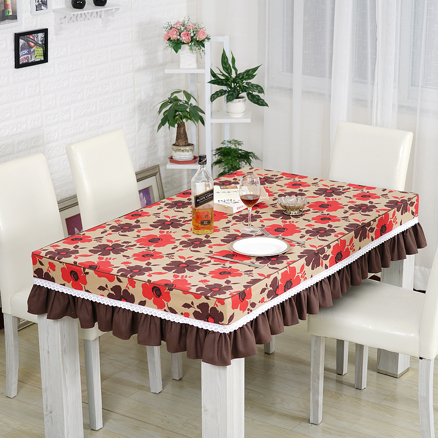 全棉加厚床头柜可订做桌布