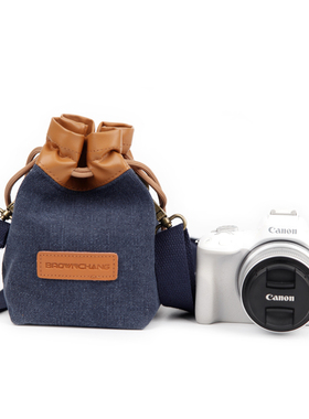适用R50 R100 R10 RP R8 R7 R6200DII M50II防水帆布收纳袋相机包