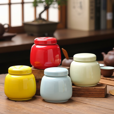 陶瓷密封罐防潮储物罐多色可选